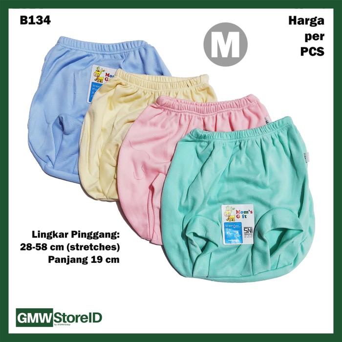 B134 Celana Dalam Bayi Pop Size M Warna Polos CD Baby Pants Halus SNI