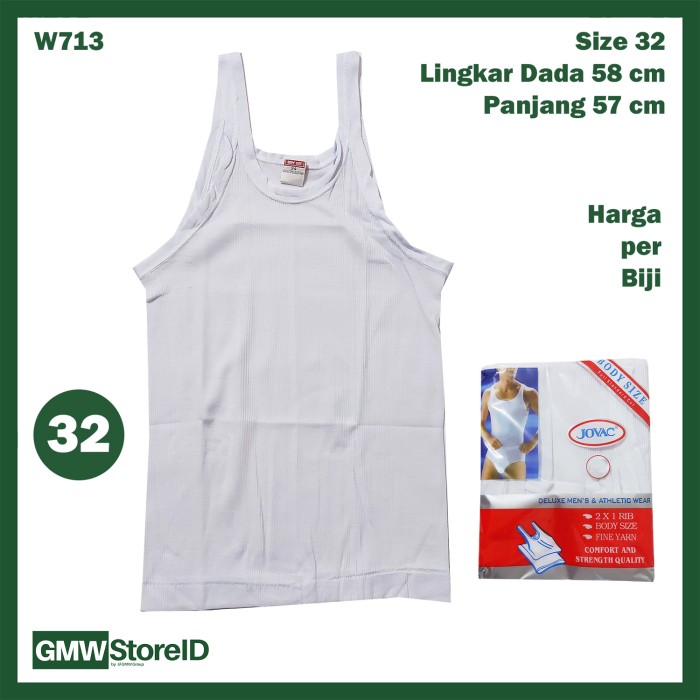 Singlet Kaos Dalam JOVAC Pria Baju Dalaman Fashion Kecil-Besar P01