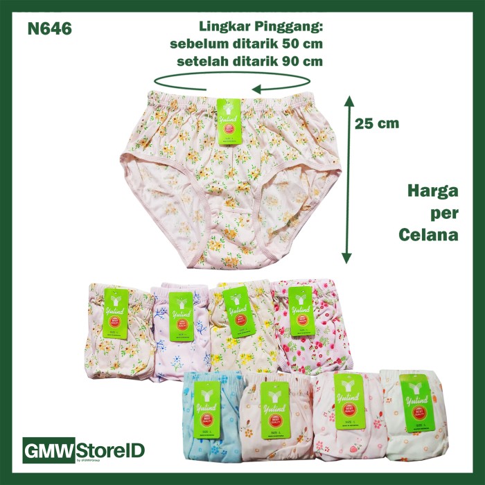 Celana Dalam Wanita CD Pakaian Dalam Size L Underwear N646