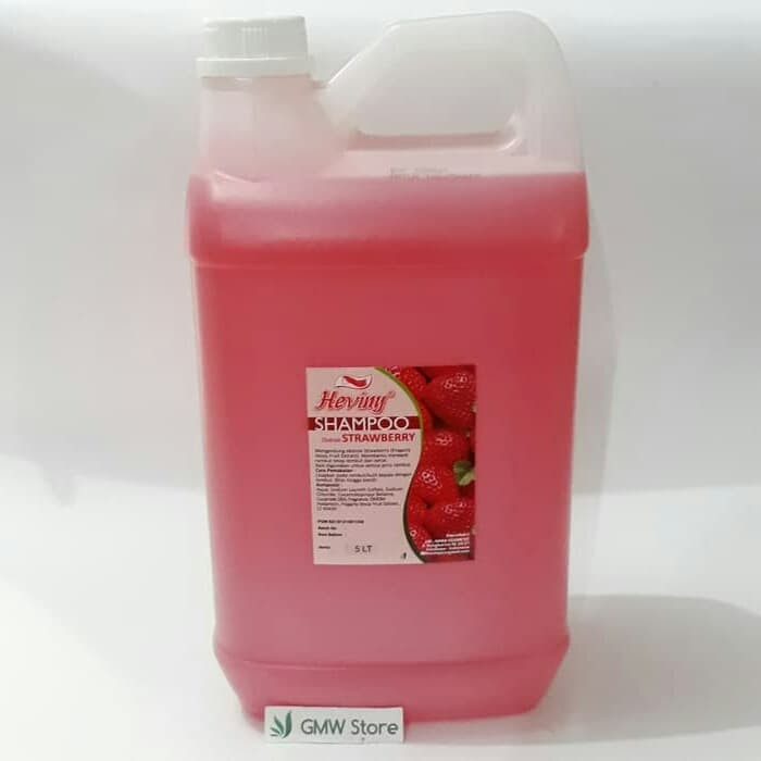 Heviny Shampoo Strawberry 5 Liter Shampo Salon Sehat Melembutkan W265