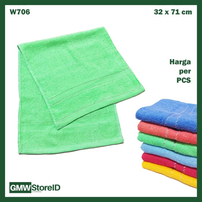 Handuk Kecil Warna Towel Jogging Polos Halus Tebal 30 x 70 cm W706