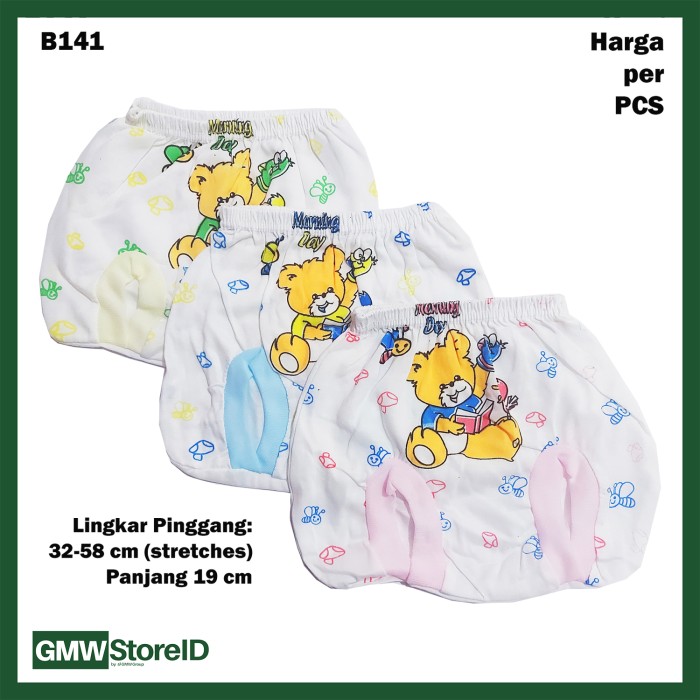 B141 Celana Dalam Bayi CD Pop Gambar Lucu Warna Baby Pants Unisex SNI