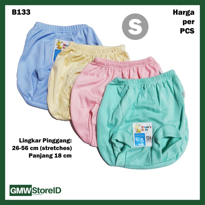 B133 Celana Dalam Bayi Pop Size S Warna Polos CD Baby Pants Halus SNI