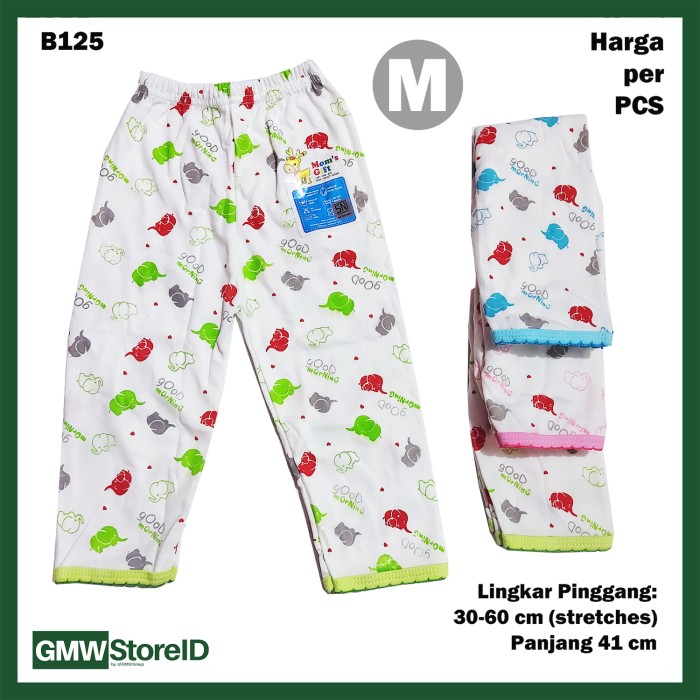 B125 Celana Panjang Bayi Size M Motif Laki-Laki Perempuan Unisex SNI