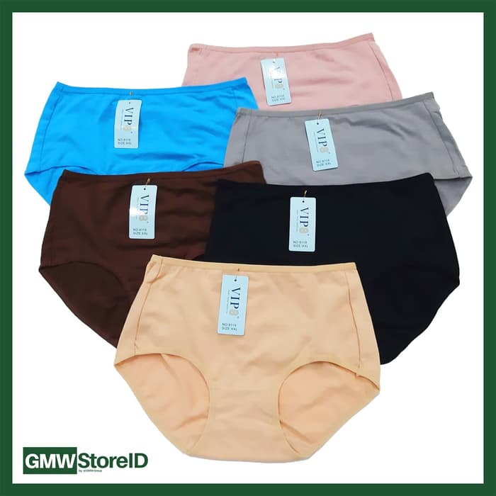 W615 CD Jumbo Wanita Celana Dalam Perempuan Warna Polos Underwear J32