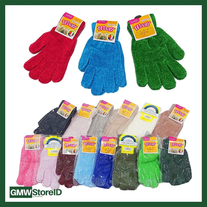 W553 Sarung Tangan Unisex Tipe B04 Gloves Laki Perempuan Warna Murah