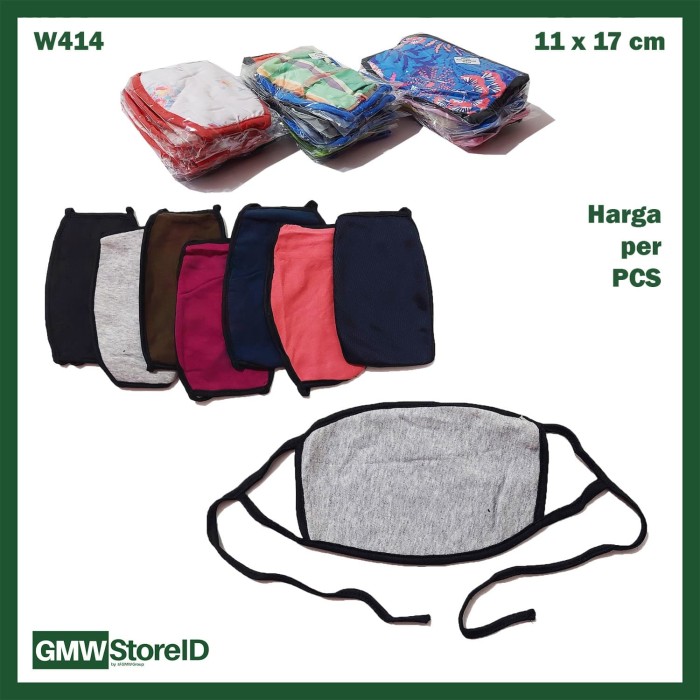 W414 Masker Mulut Motor Tipe D03 - Universal Pria Wanita Murah Motif