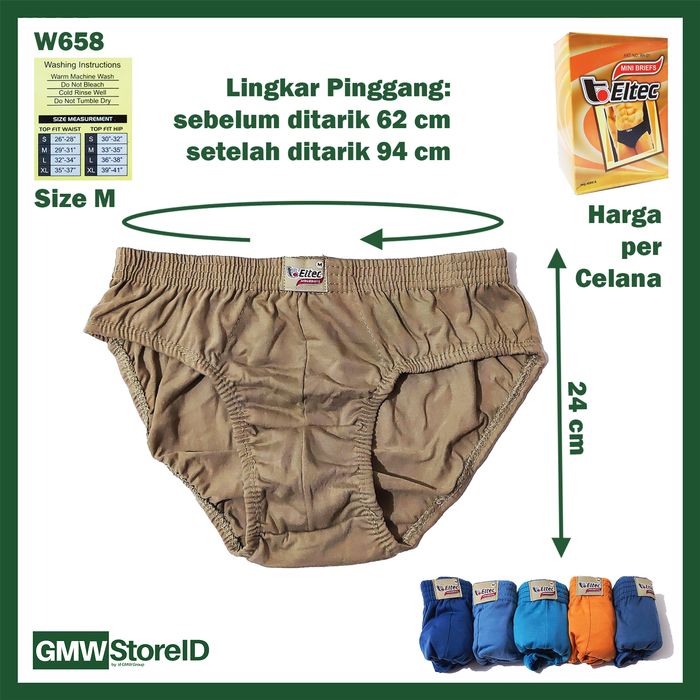 Celana Dalam Pria Eltec M L XL Men Underwear CD Cowok Laki-Laki I14