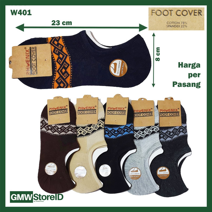 W401 Kaos Kaki Casual Bawah Mata Kaki Pria Tipe A06 - Men Socks Murah