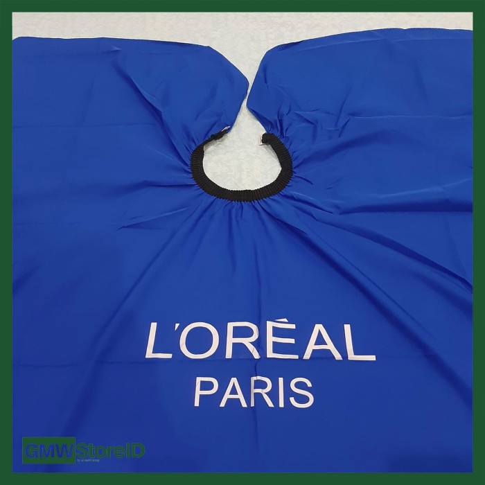 Kep Potong Rambut Salon Loreal Paris Jas Cukur Biru Polos Tebal C211